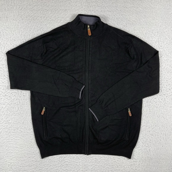 Head Sweater Mens Medium Black Cashmere Blend Casual Golf Vacation Travel Preppy - Picture 1 of 14